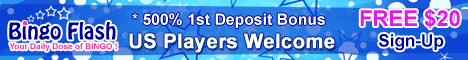 $20 Free at Bingo Flash when you sign up today